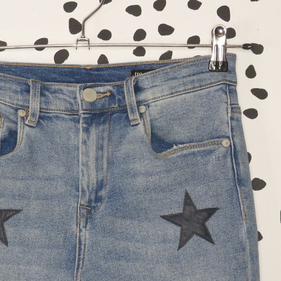 Black NYC Light Wash Denim Ever After The Madison High Rise Crop Jeans - Picture 5 of 13